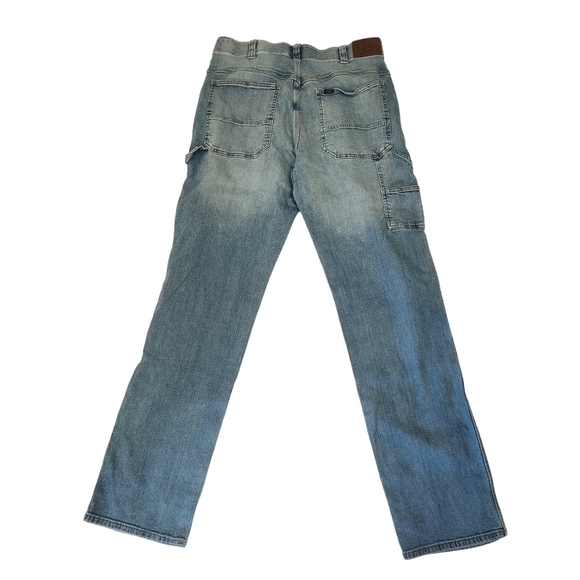 LEE Men's Extreme Motion Loose Fit Medium Wash Denim Blue Jeans Size 36x36 - Picture 6 of 14